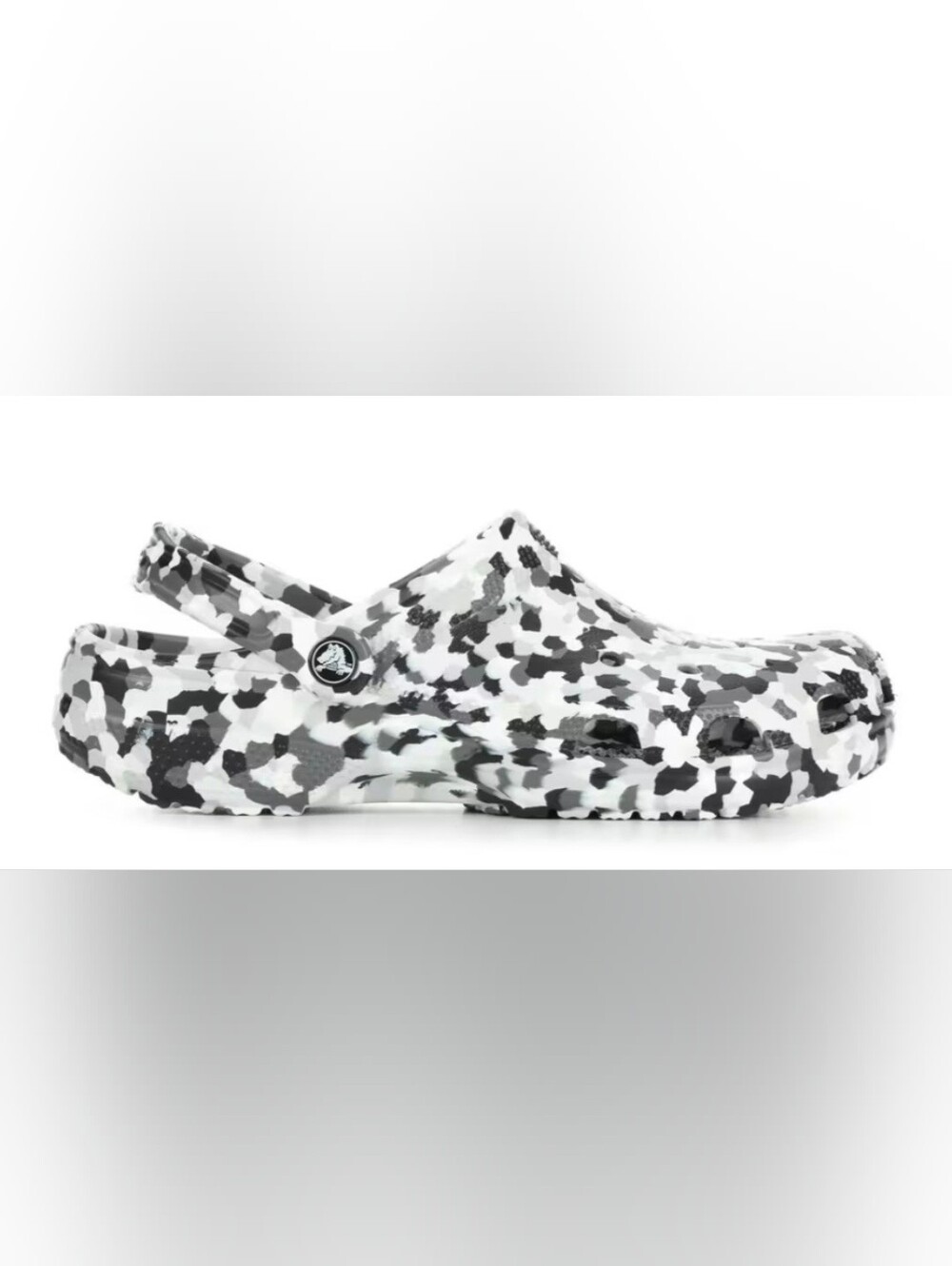 CROCS Adult Confetti Clog in Black and White - Picture 6 of 6